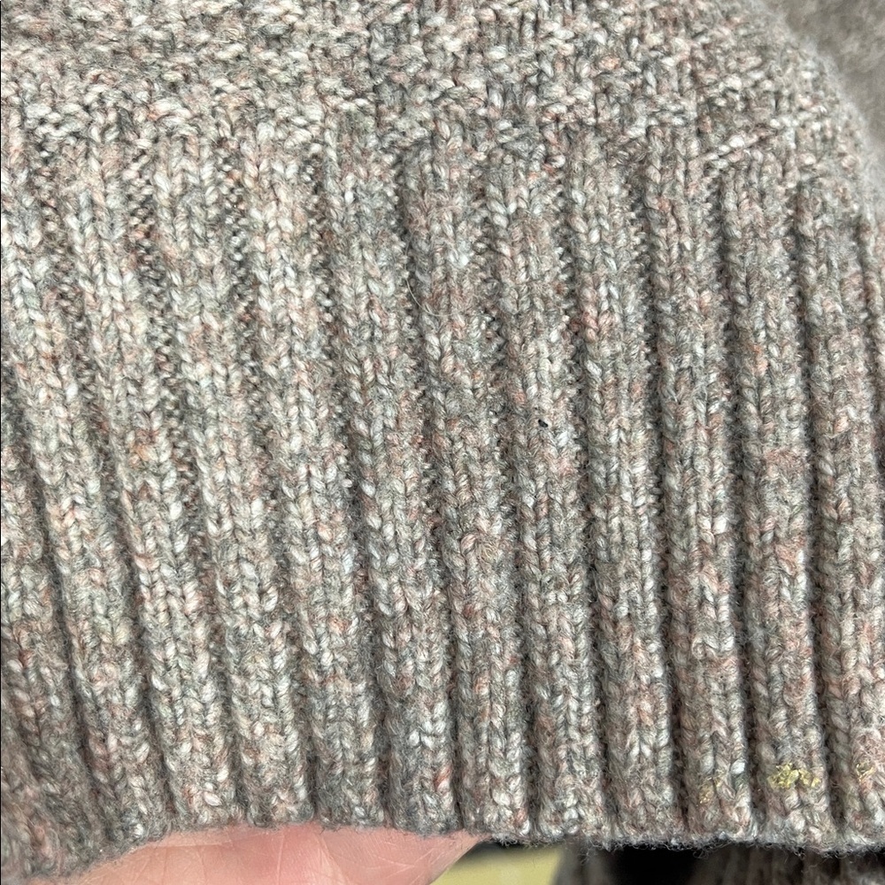 Universal Thread Womens Sweater Dress S Brown Gray Heather Mock T Cable Knit EUC - Picture 8 of 13